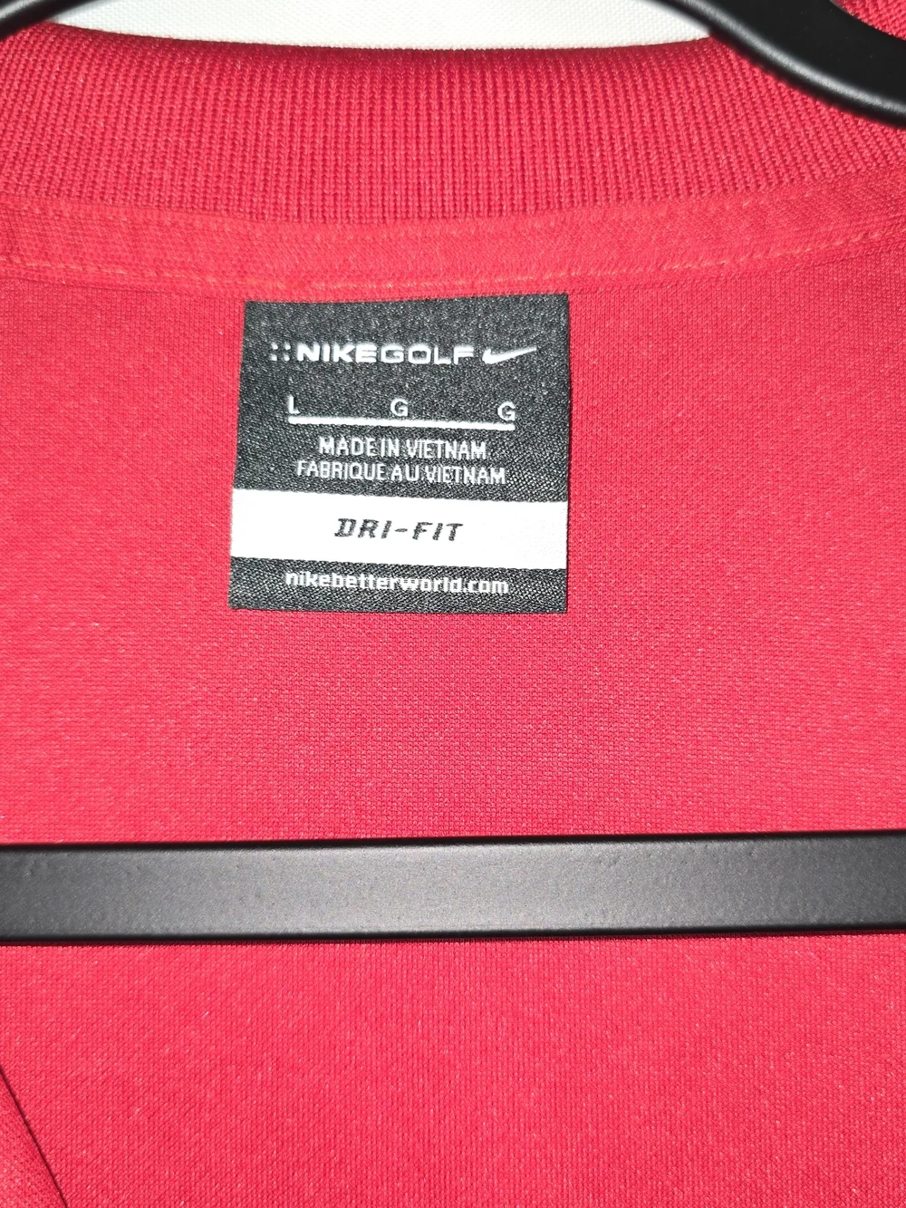 Nike Golf Barstool Sports Dri-Fit red polo shirt